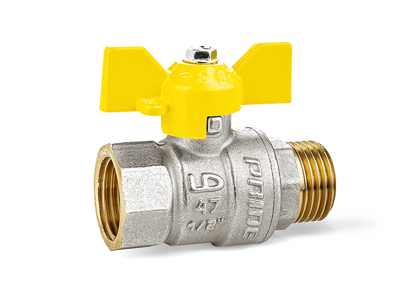 Кран шаровой для газа LD Pride 47.20.В-Н.Б.GAS Ду 20 ВР-НР бабочка 47.20.В-Н.Б.GAS