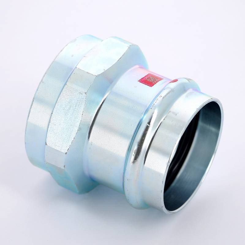 Муфта переходная пресс-В Viega Prestabo 54х2 оцинкованная сталь 642228