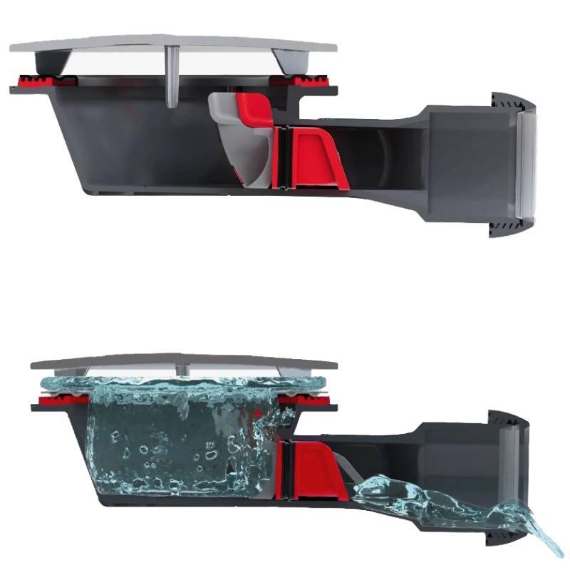 Сифон для душевого поддона Wirquin Slim+ 90 мм сухой затвор 30723365