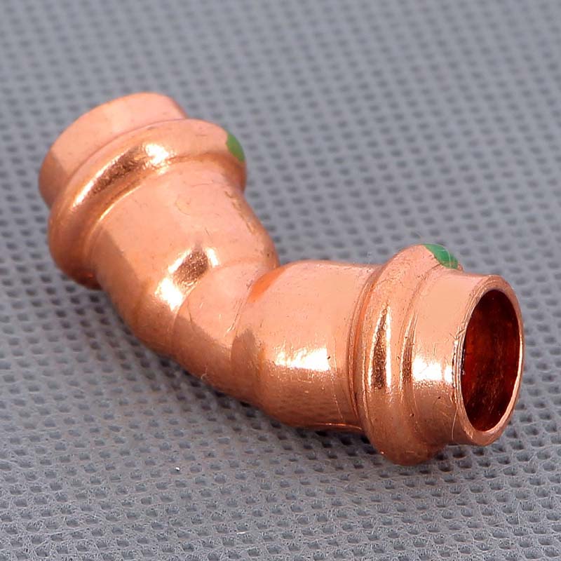 Угол пресс 45° Viega Profipress 12 мм медь 292409