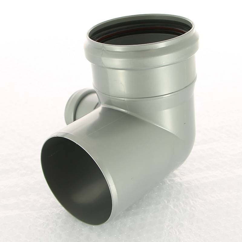 Отвод Sinikon Стандарт 110x50 мм 87° с левым патрубком 552003.R