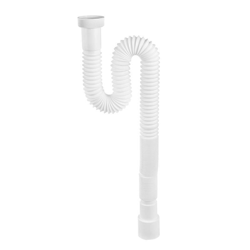 Сифон гофрированный Wirquin Мини Элит 1 1/2 х 40/50 мм без выпуска 1200 мм 30986254