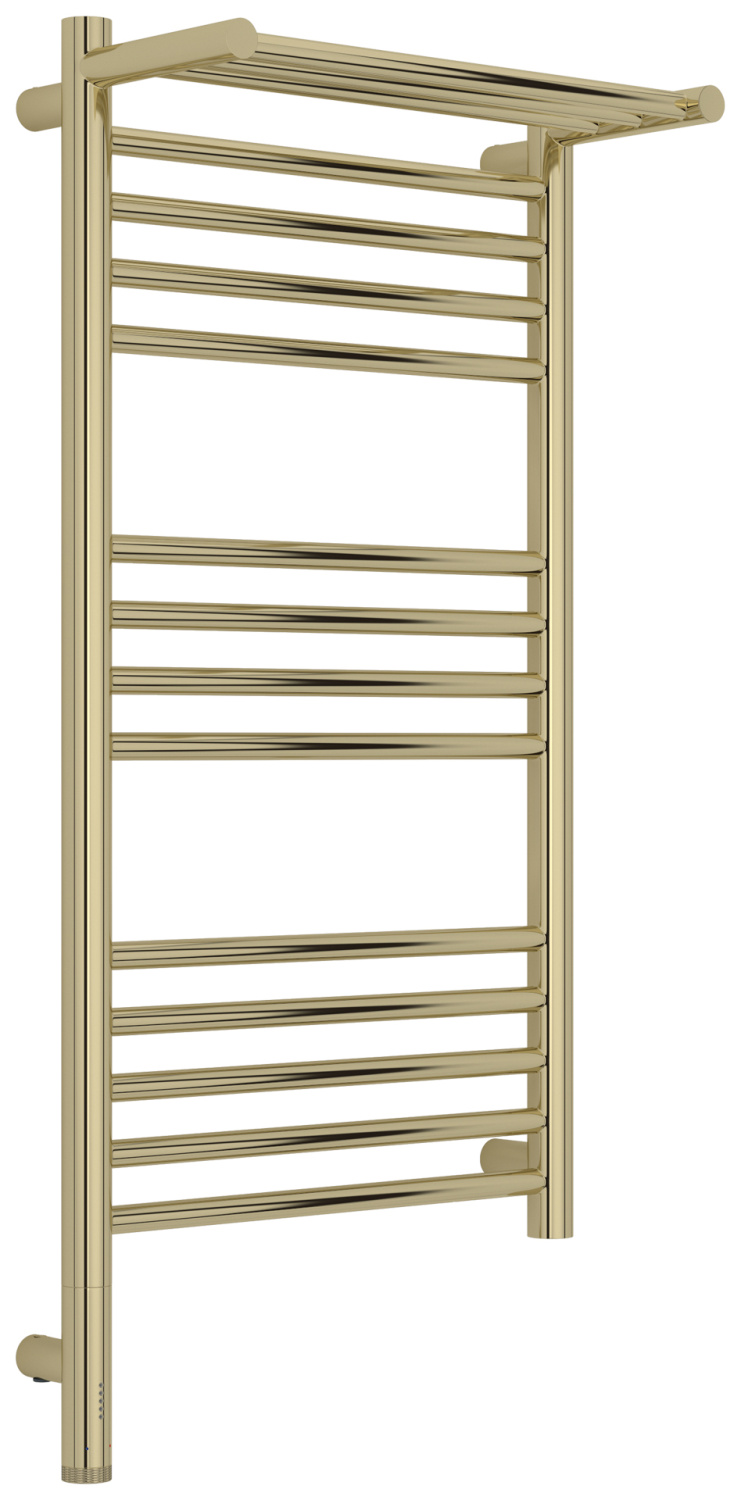 Полотенцесушитель электрический Сунержа Богема 3.1 с 1 полкой 40х80 см левый шампань глянец 020-6006-8040