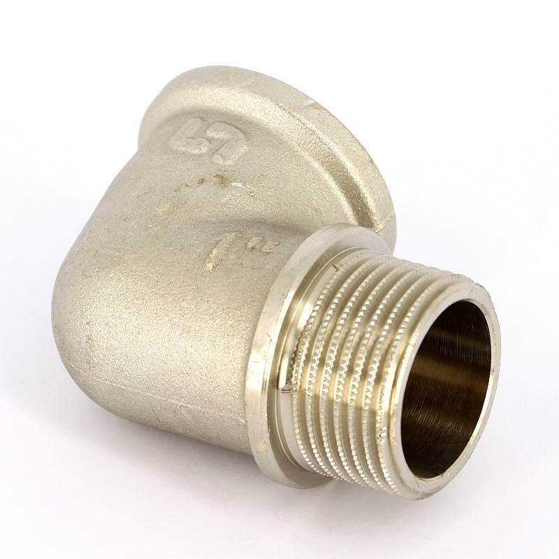 Угол 90° НВ Uni-Fitt 1 никелированный с упором 612N4400