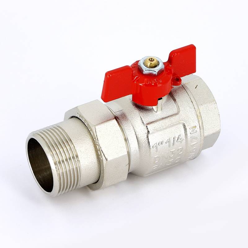 Кран шаровой Uni-Fitt 1 1/4 НВ полнопроходной бабочка с разъемным соединением 113T5000