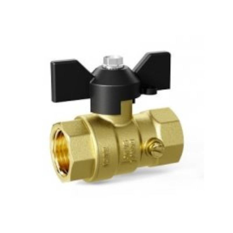 Кран шаровой LD Pride 44.340.15 для манометра полнопроходной 1/2 ВР/ВР бабочка 44.340.15