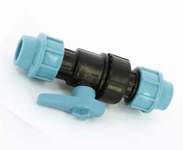 Кран шаровый компрессионный Unidelta 25x25 ПНД 1070025000001