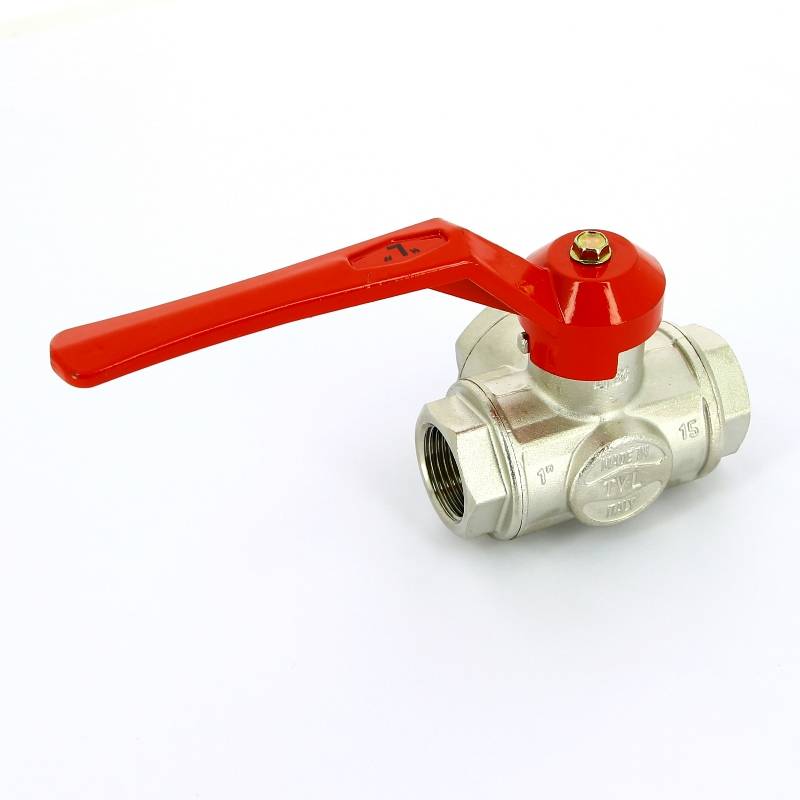 Кран шаровой Itap трехходовой L-порт ВВ рычаг 1 1280100