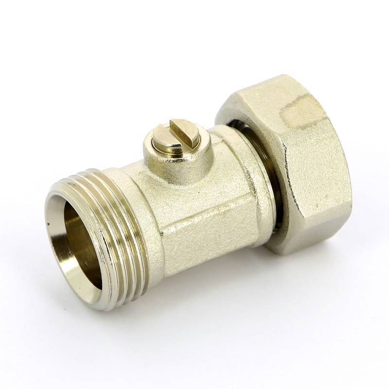 Узел радиаторный прямой Uni-Fitt 3/4 EK x 3/4 EK со встроенным краном 194N3300