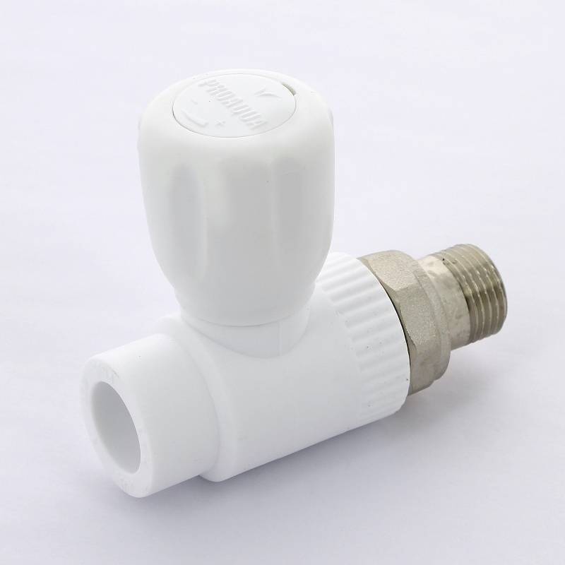 Кран радиаторный прямой Pro Aqua 25x3/4 полипропиленовый с разъемным соединением PA41010
