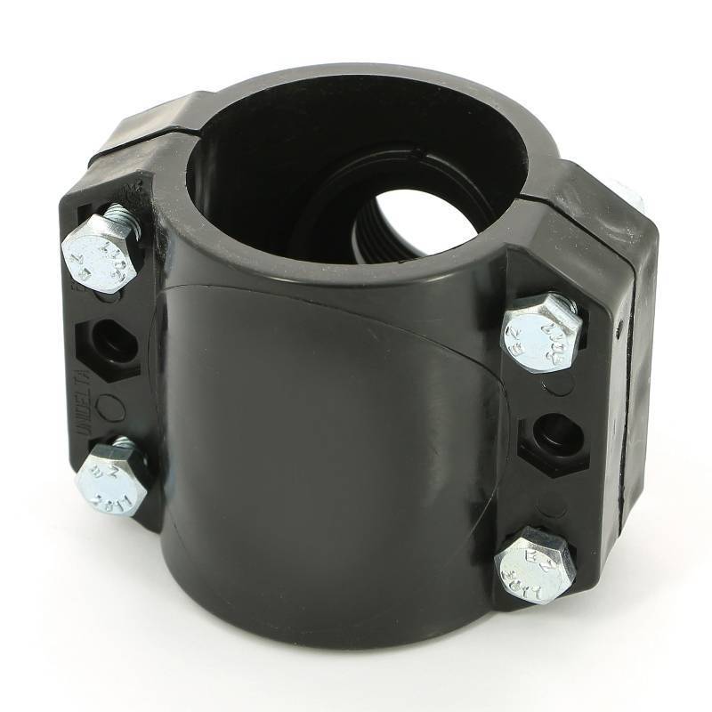 Седловая врезка Unidelta 63х1 4 болта для труб ПНД 1019063004