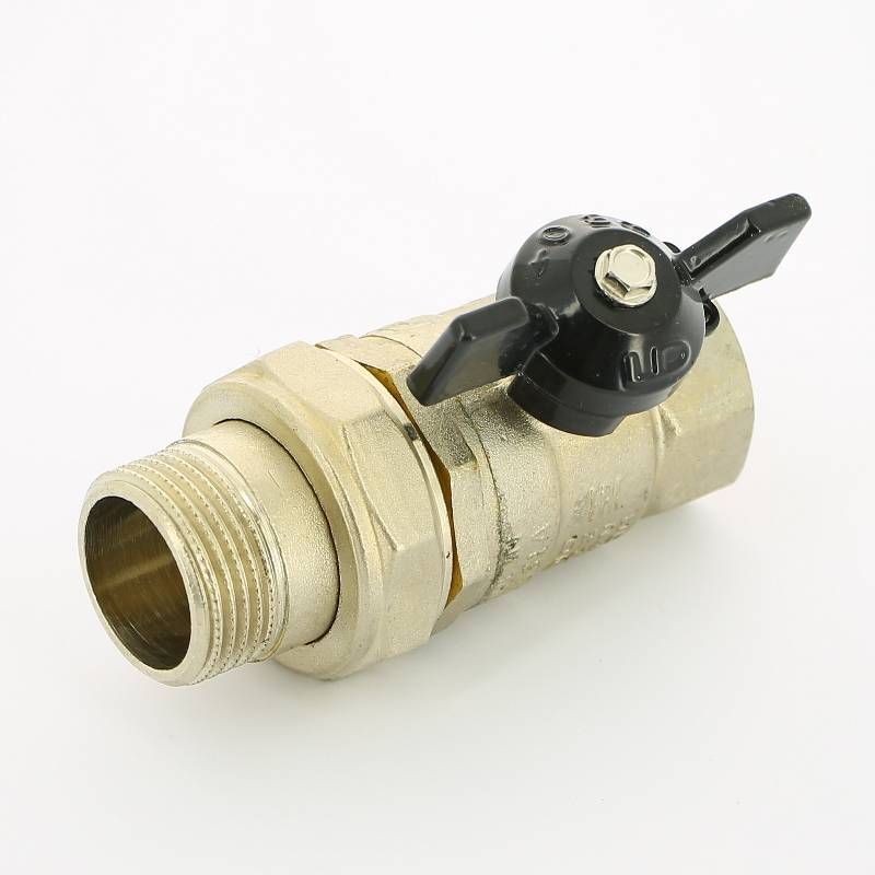 Кран шаровой LD Pride НВ 1 полнопроходной с разъемным соединением бабочка 47.306.25