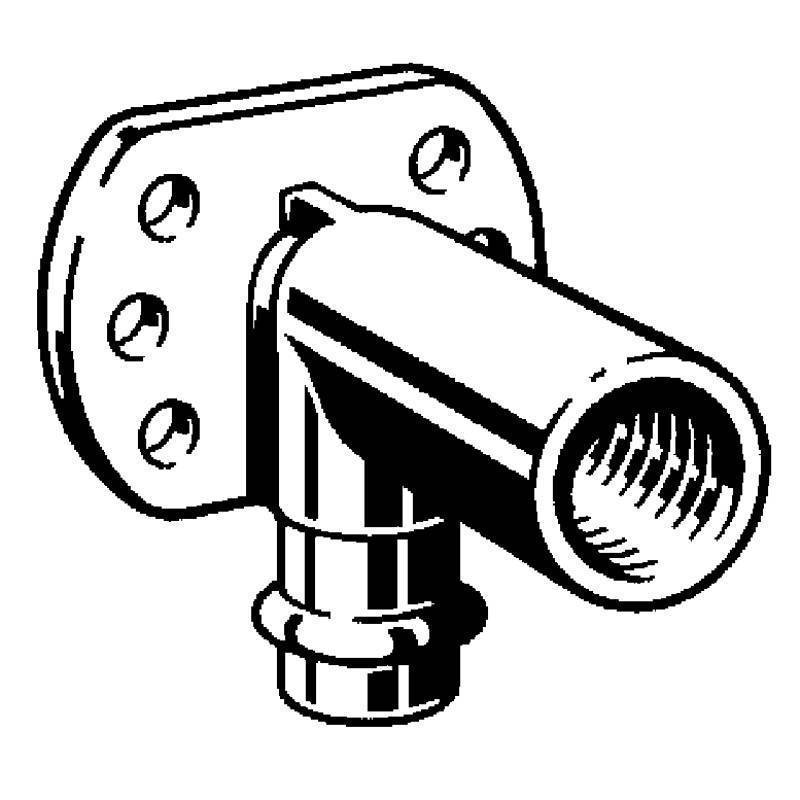 Водорозетка пресс-В Viega Sanpress SC-Contur 15x1/2 бронза удлиненная 116552