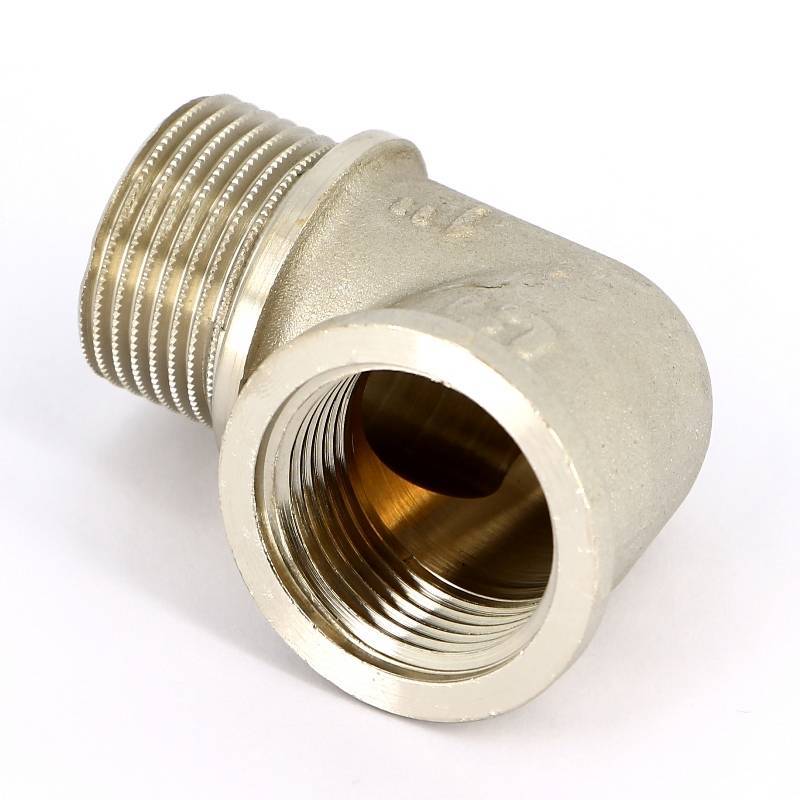 Угол 90° НВ Uni-Fitt 1 никелированный с упором 612N4400