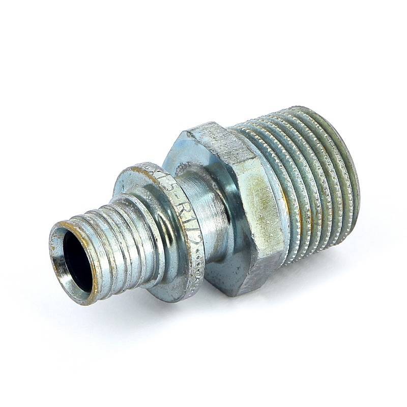 Муфта надвижная REHAU Rautitan MX 14х1/2 с наружной резьбой латунь 12350801001