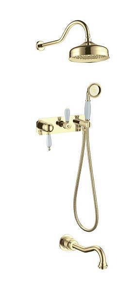 Смеситель для ванны Boheme Tradizionale Oro встраиваемый золото глянцевое 288