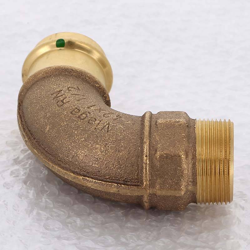 Угол пресс-Н бронза Viega Sanpress 42x1 1/2 128500