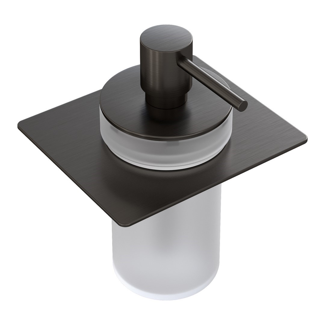 Дозатор для жидкого мыла встраиваемый Boheme Space оружейная сталь 10966-GM-DISP