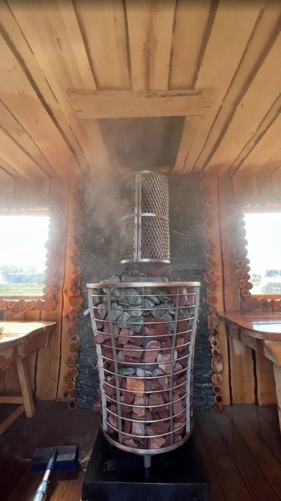 Печь для бани PROMetall Атмосфера V сетка нержавейка Ap0127