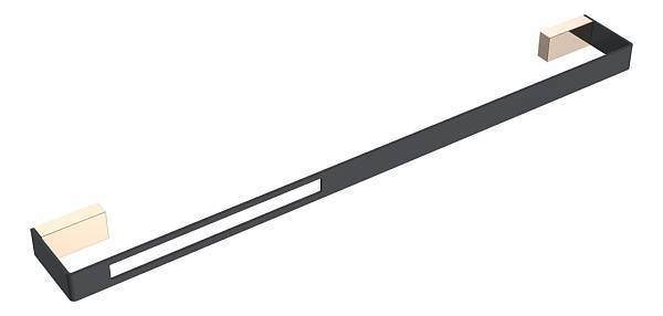 Полотенцедержатель Boheme Q 60 см золото/черный 10942-G-B