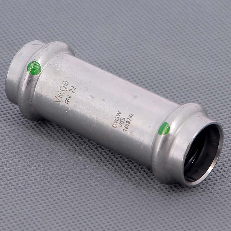 Муфта надвижная пресс Viega Sanpress Inox нержавеющая сталь 22 мм 436391