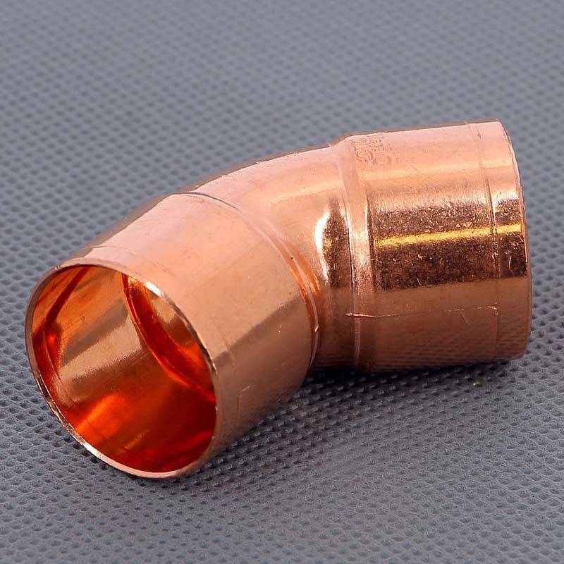 Угол двухраструбный 45 градусов пайка Viega 28 мм 101459