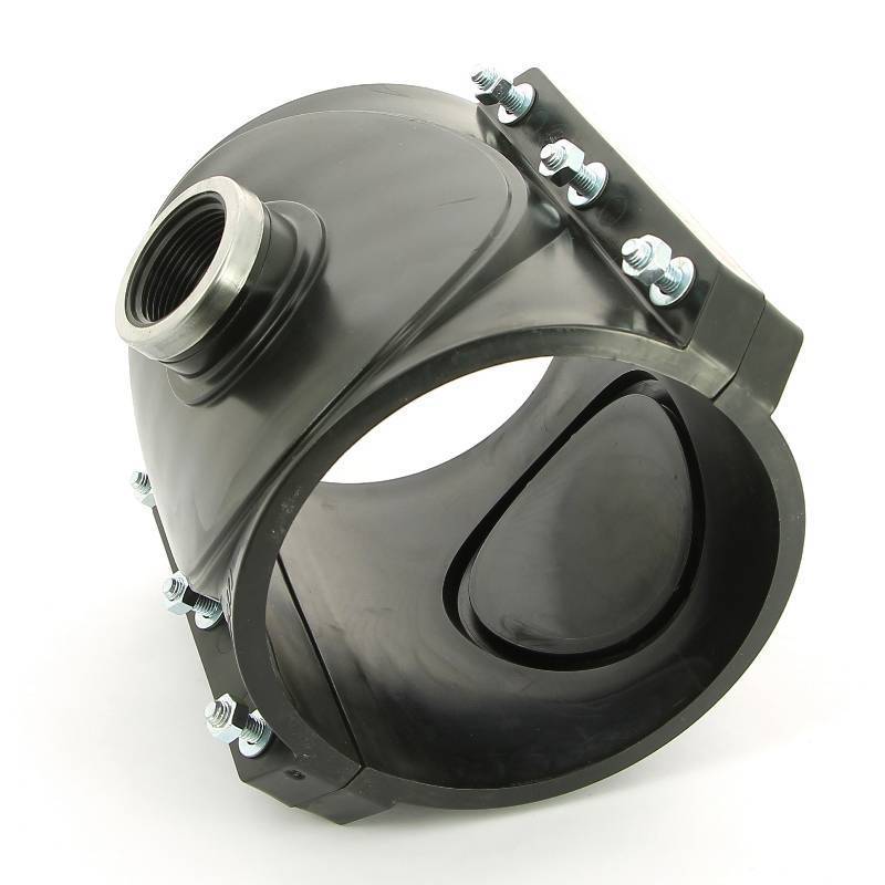 Седловая врезка Unidelta 160х1 1/4 4 болта для труб ПНД 1026160005