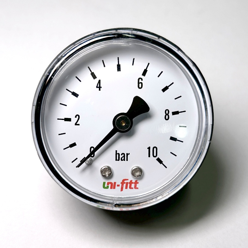 Манометр аксиальный 10 бар, диаметр 50 мм, 1/4Н