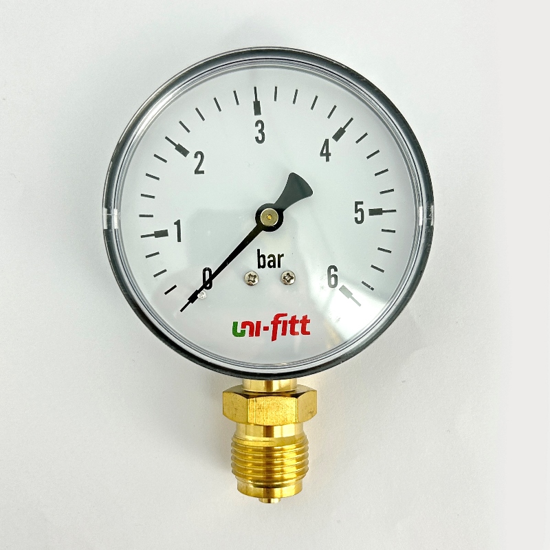 Манометр радиальный 6 бар, диаметр 80 мм, 1/2Н