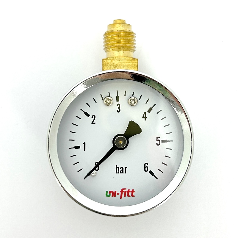 Манометр радиальный 6 бар, диаметр 50 мм, 1/4Н, верхнее подключение