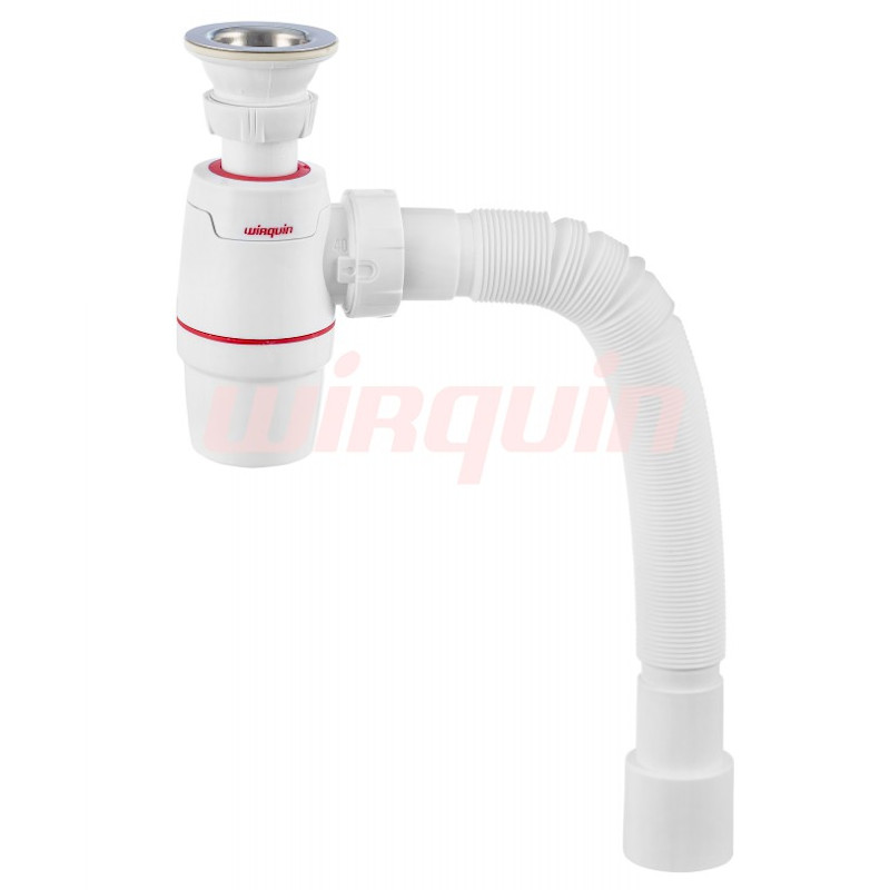 Сифон NEO с выпуском 1 1/4 х 40 мм и с гофротрубой L800 мм, 40 х 40/50 мм