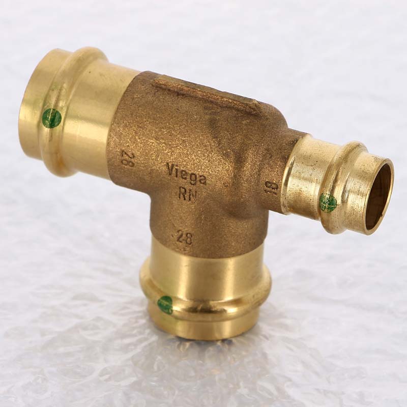 Тройник пресс 28x28x18 бронза Sanpress SC-Contur