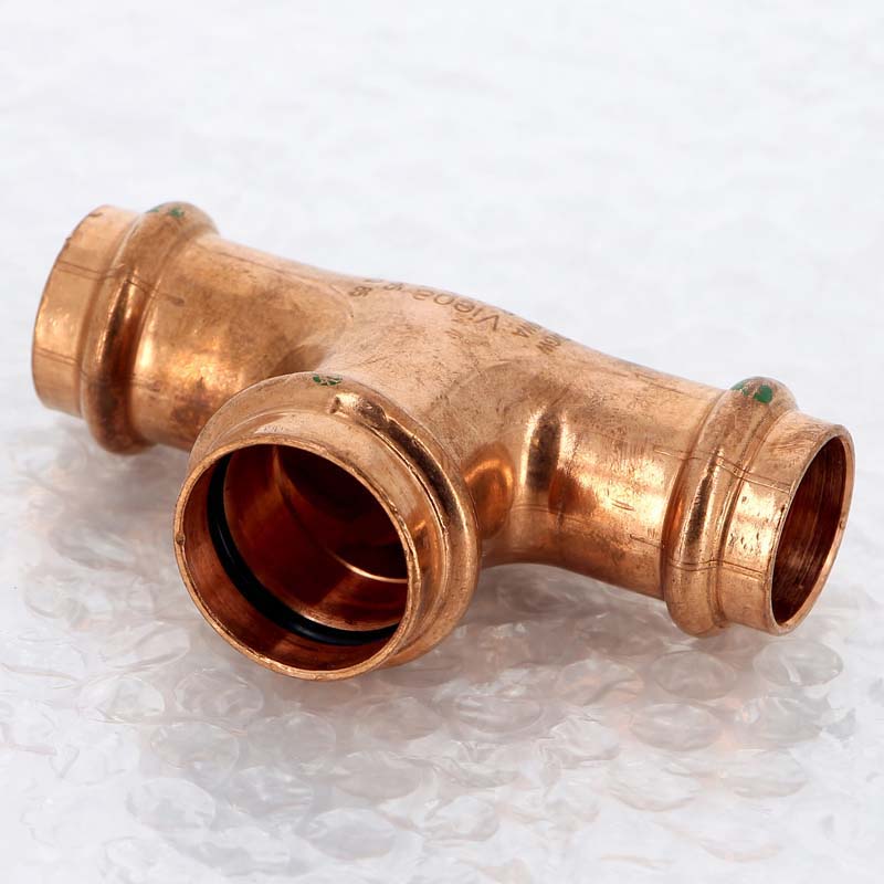 Тройник пресс 22x28x22 медь Profipress SC-Contur