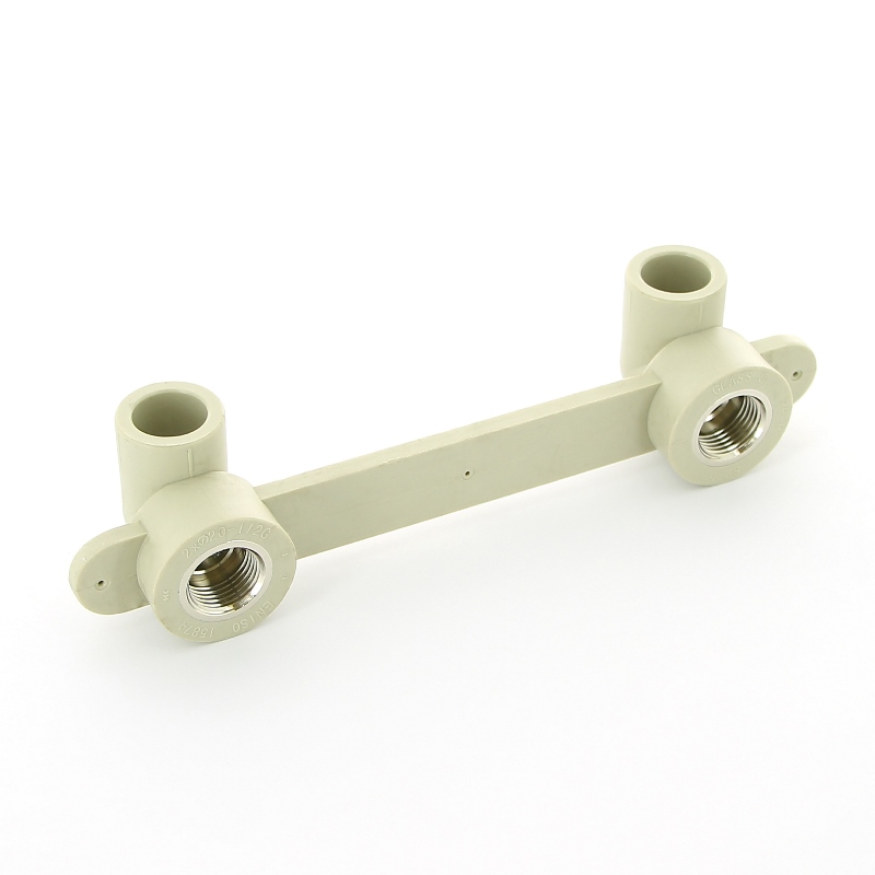 Водорозетка двойная В 20 х 1/2 под гипсокартон, на планке