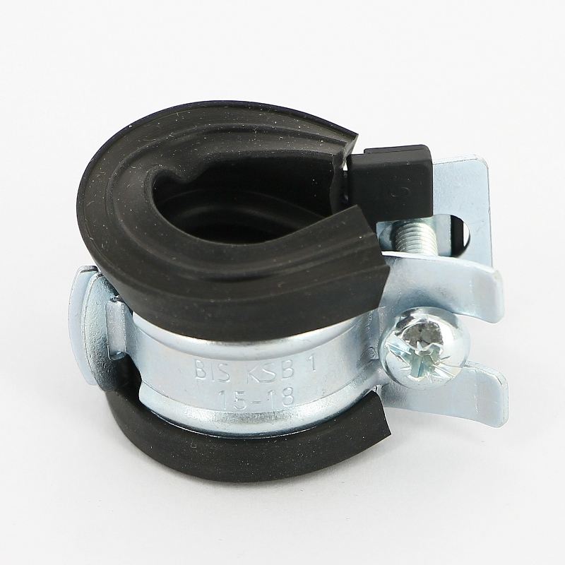 Хомут KSB1 М8 3/8 (15-18 мм) 1 винт. с уплотн. epdm, быстрый замок
