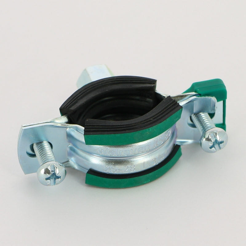 Хомут KSB2 М8/М10 3/4 (25-28 мм) 2-х винт. с уплотн. epdm, быстрый замок