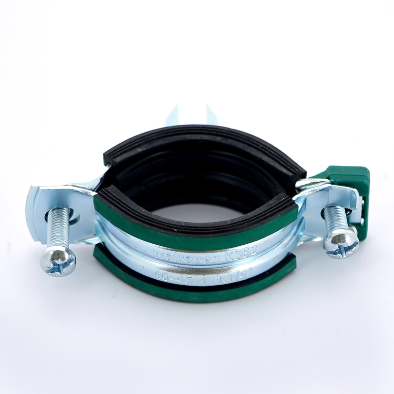 Хомут KSB2 М8/М10 1 1/4 (40-45 мм) 2-х винт. с уплотн. epdm, быстрый замок