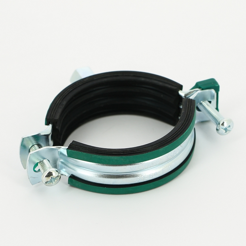 Хомут KSB2 М8/М10 2 (60-64 мм) 2-х винт. с уплотн. epdm, быстрый замок