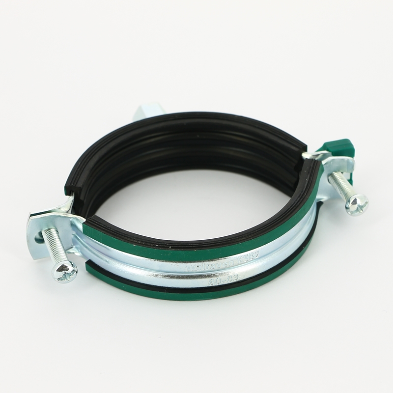 Хомут KSB2 М8/М10 (80-83 мм) 2-х винт. с уплотн. epdm, быстрый замок