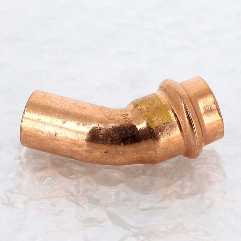 Угол пресс 18 45' однораструбный медь Profipress G SC-Contur