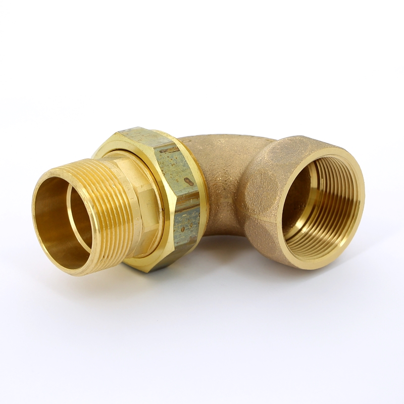 Разъемное соединение угловое НВ 1 1/2 с плоской прокладкой