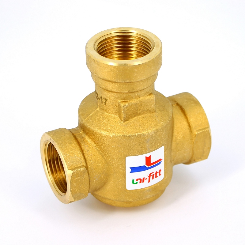 Клапан В 1 3-ходовой термостатический 60С Kvs 9 для напольных котлов, смешение боков