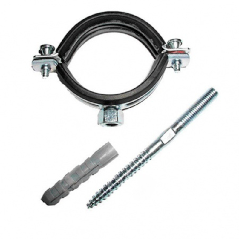 Хомут крепёжный 32 мм со шпилькой и дюбелем