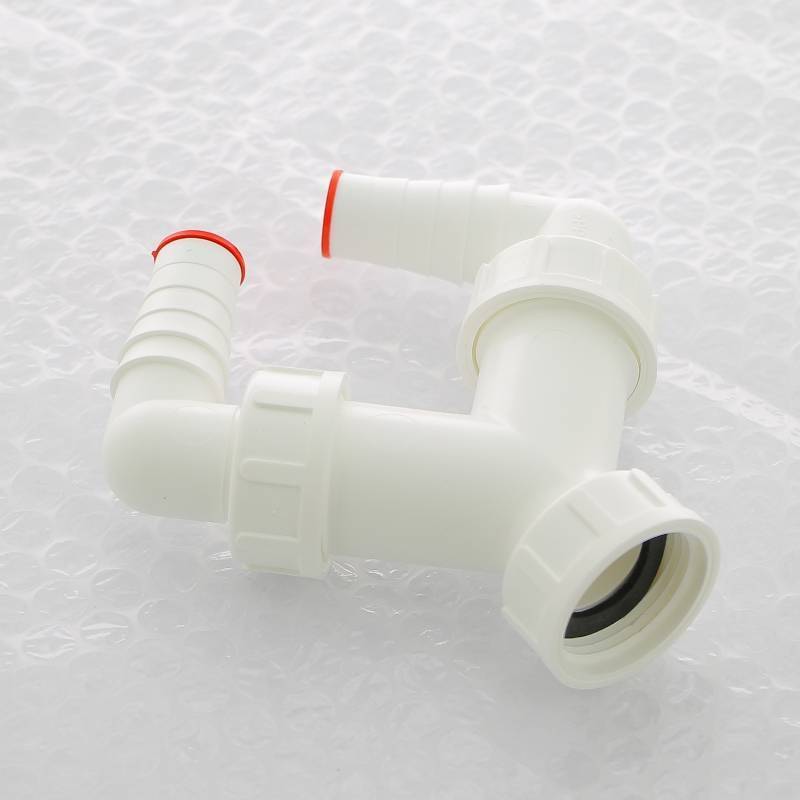 Колено двойное Alcaplast G1 17-23 мм с обратным клапаном P148Z