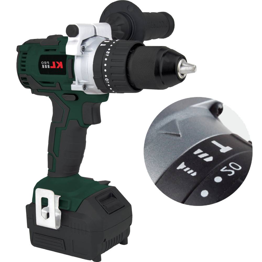 Аккумуляторная ударная дрель-шуруповерт KLPRO KLDM18B-20 18 В 2.0 Ач Li-ion бесщеточная KLDM18B-20