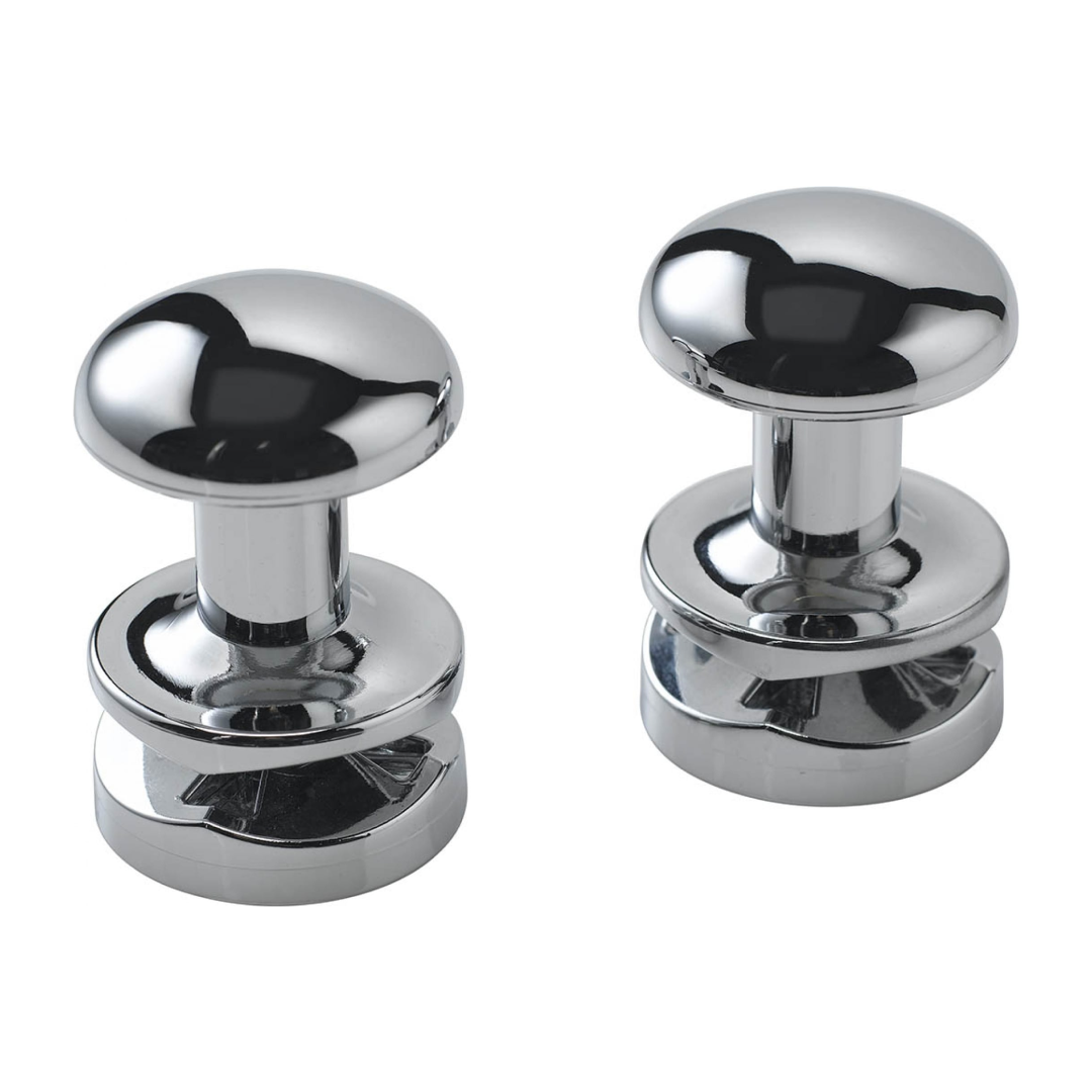 Держатель для полотенец Atlantic Кнопка для полотенцесушителя хром 138