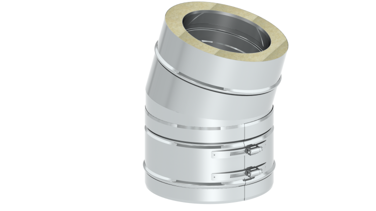 Колено Jeremias DW-FU 15° Ø 150 мм DW16150