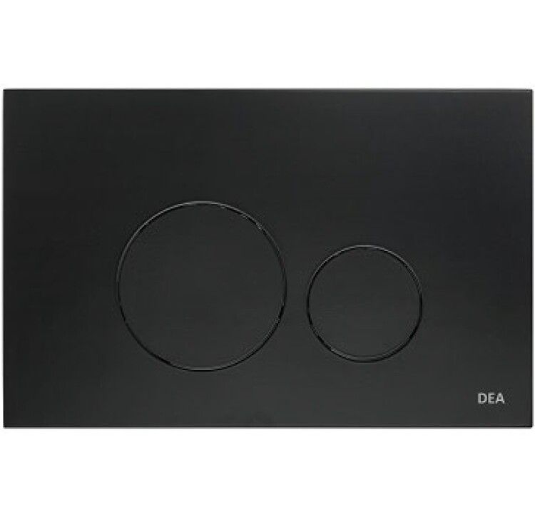 Клавиша смыва DEA Design двойной смыв 236х152 мм черный матовый DD3732MB