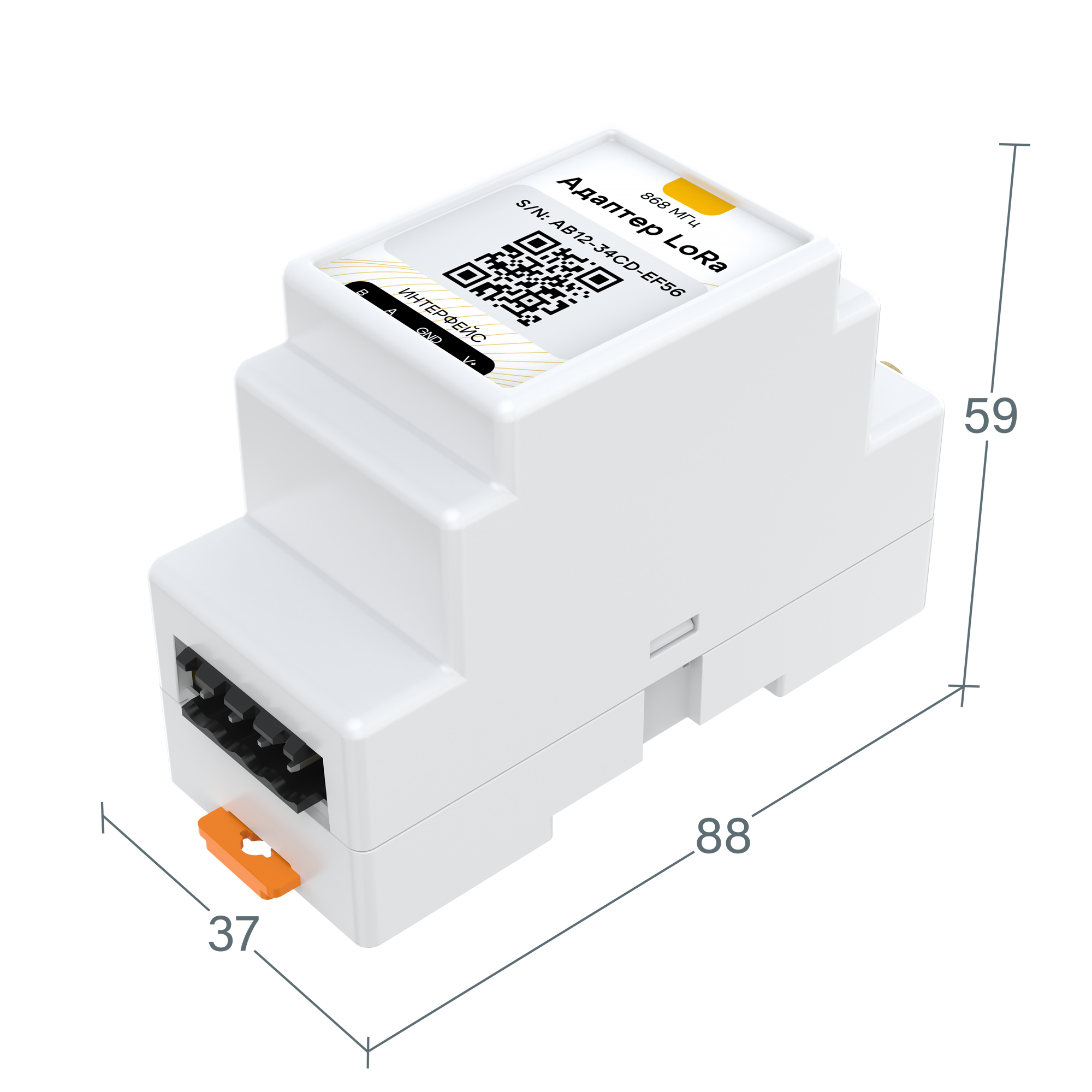 Адаптер ectoControl для беспроводных датчиков LoRa 01040