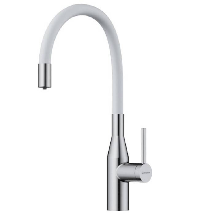 Смеситель для кухни OMOIKIRI Yatomi 2 Plus нержавеющая сталь/белый 4994345